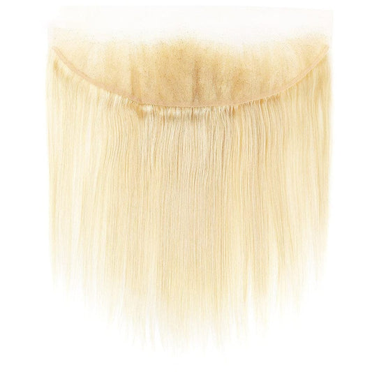 13x4 Transparent Lace Frontal - Blonde Straight Virgin Human Hair