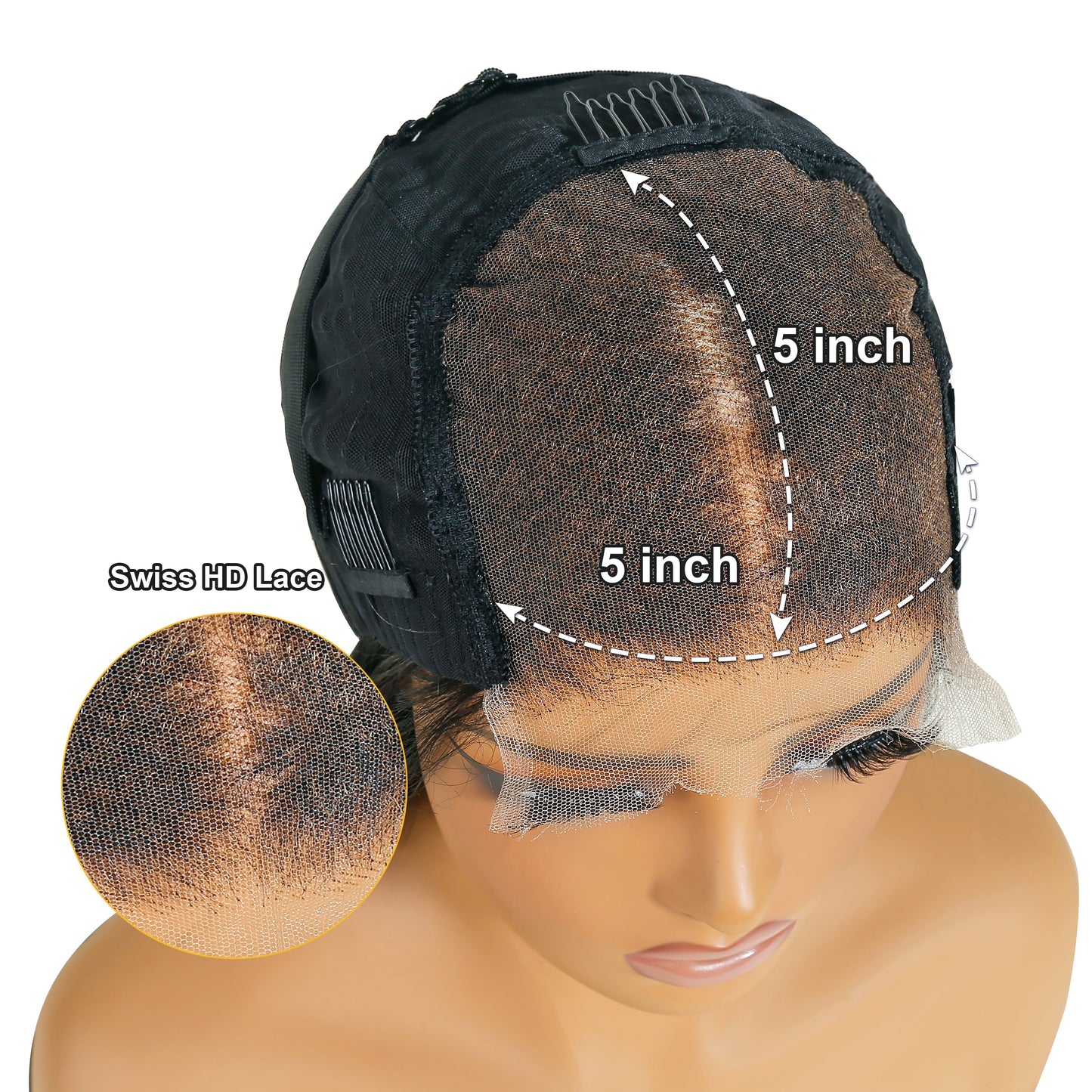 HD Lace Closure (Deep Wave) - Virgin Human Hair Lace Closure Wigs